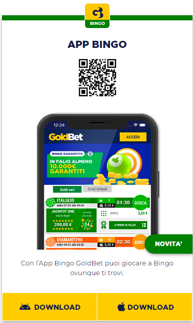 Interfaccia di registrazione Goldbet